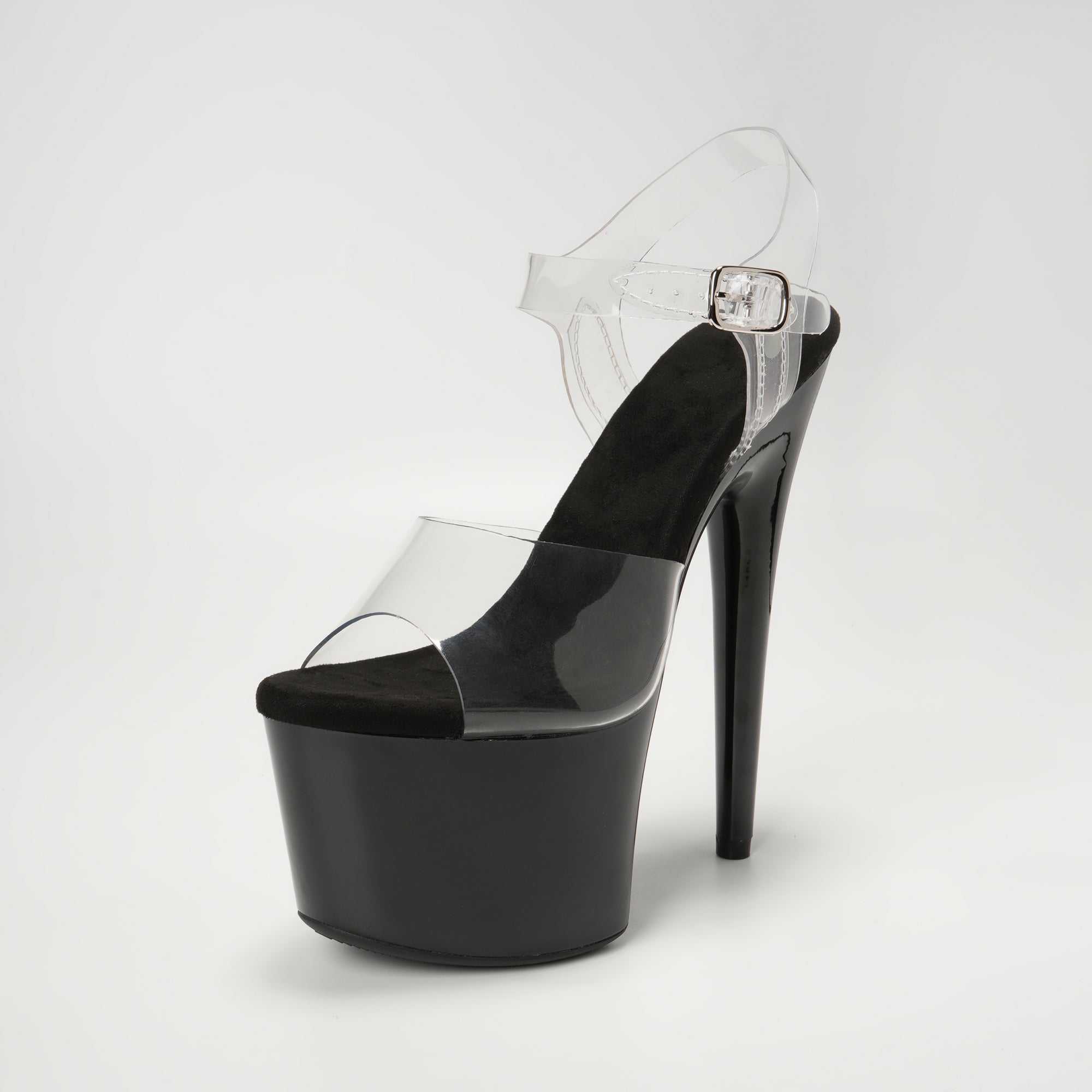 WUXIN H&P 7-inch Transparent Platform High Heels, Exotic Dance High Heels | 5 Colors | US Sizes 5-14