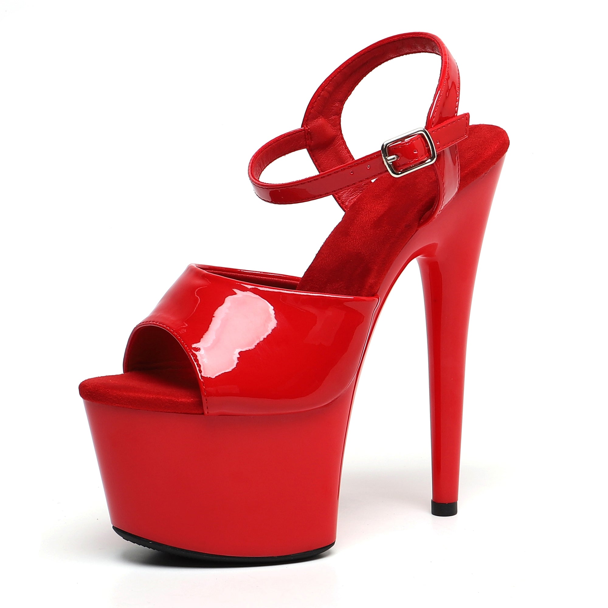 WUXIN H&P 7 Inch Stiletto Platform Sandals | Patent Leather | 5 Colors | US Size 5-14