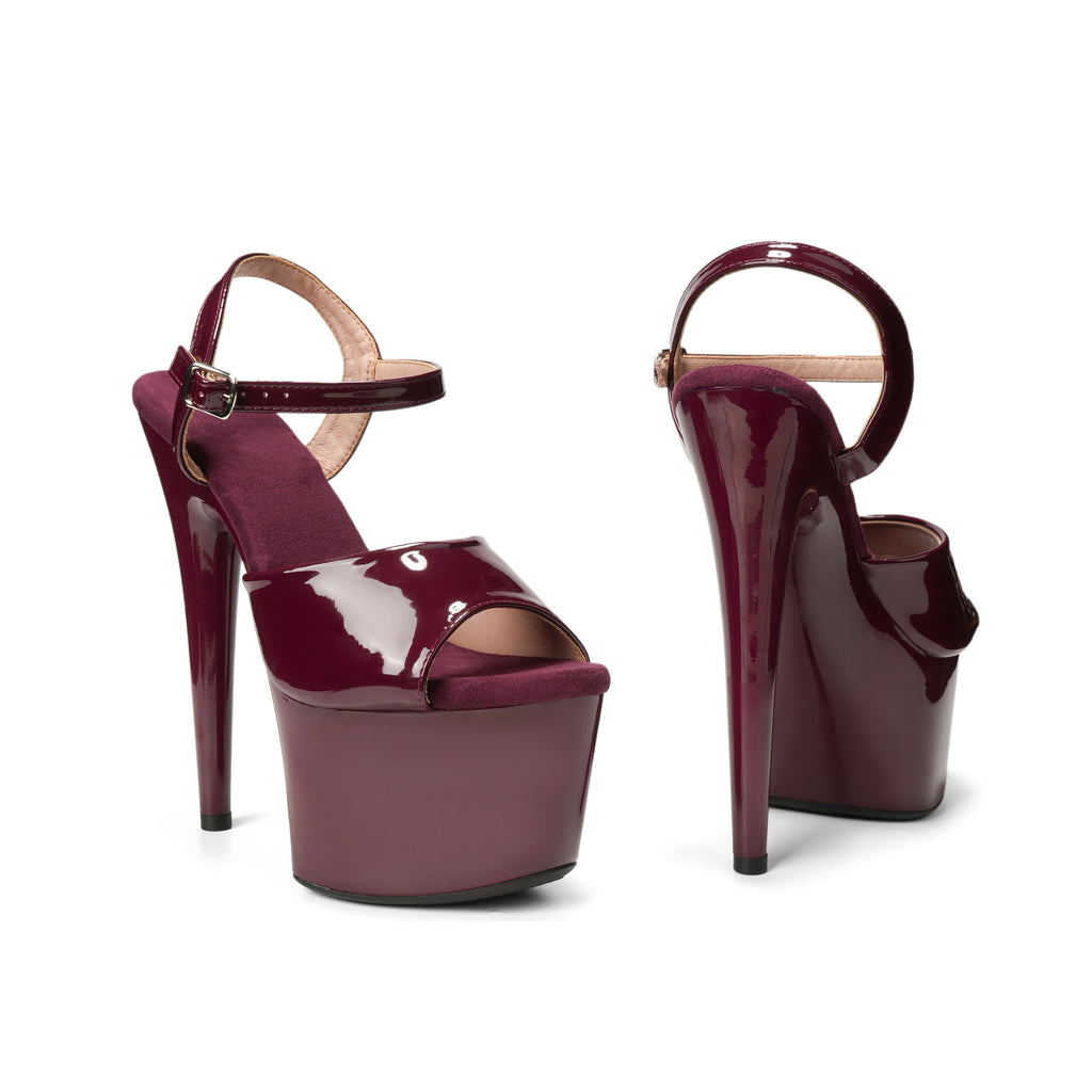 WUXIN H&P 7 Inch Stiletto Platform Sandals | Patent Leather | 5 Colors | US Size 5-14