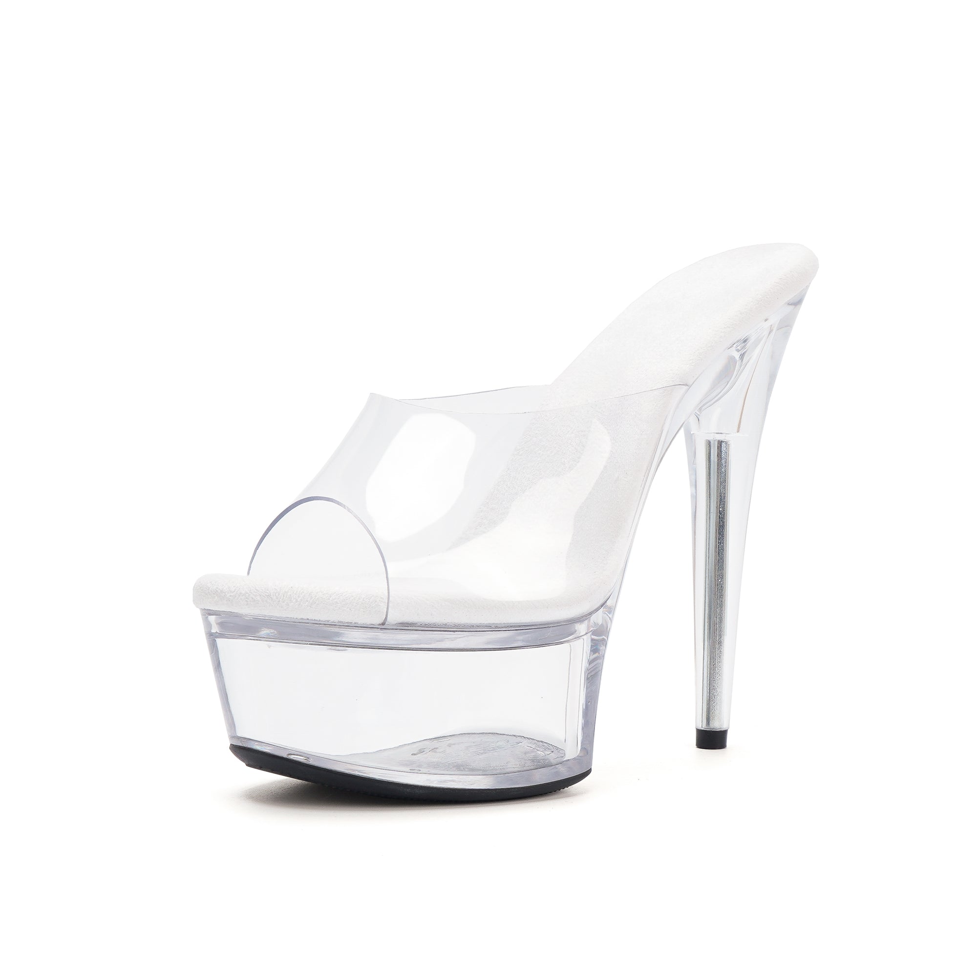 WUXIN H&P 6 Inch Clear Platform Pole Dance Heels – Custom Transparent Exotic Sandals