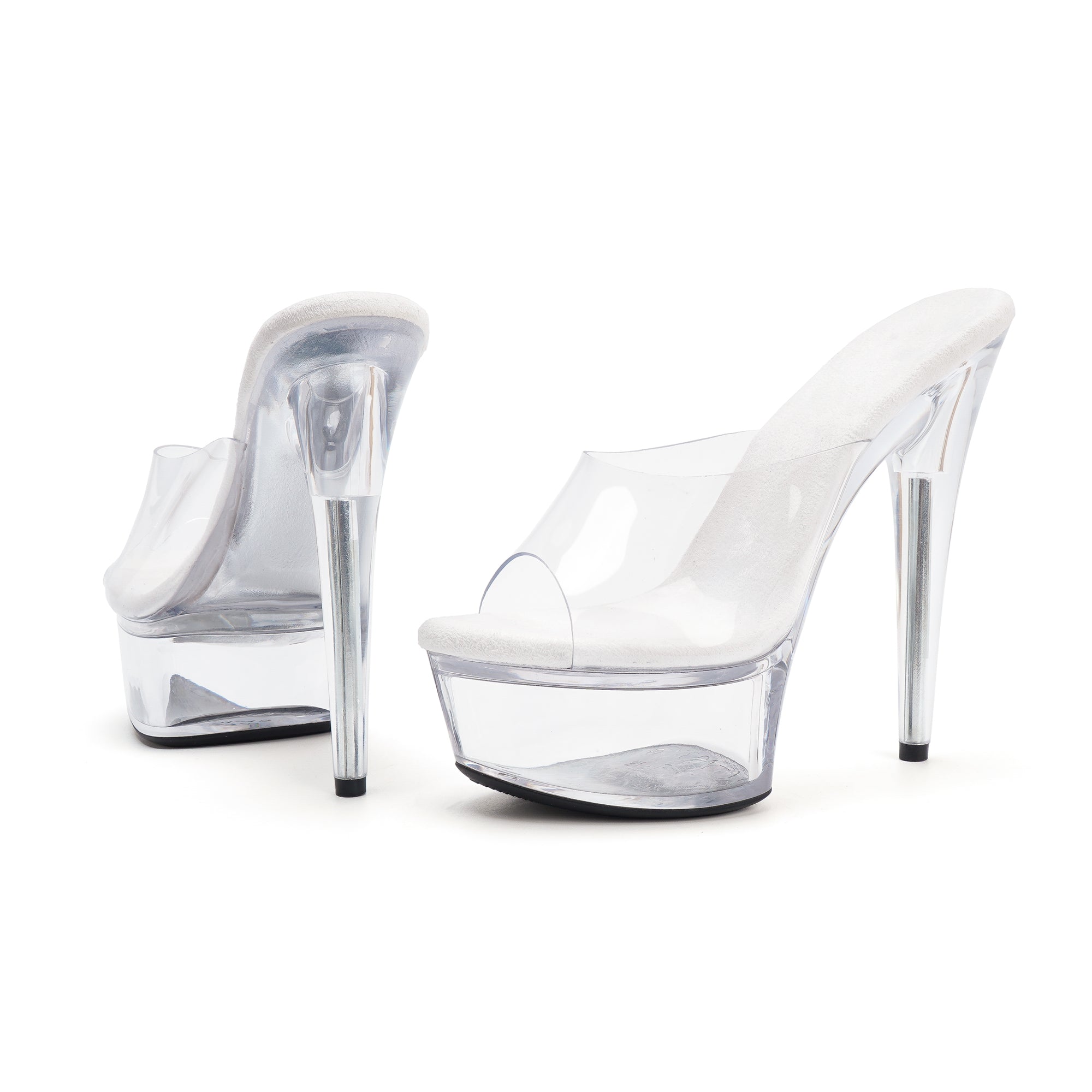 WUXIN H&P 6 Inch Clear Platform Pole Dance Heels – Custom Transparent Exotic Sandals