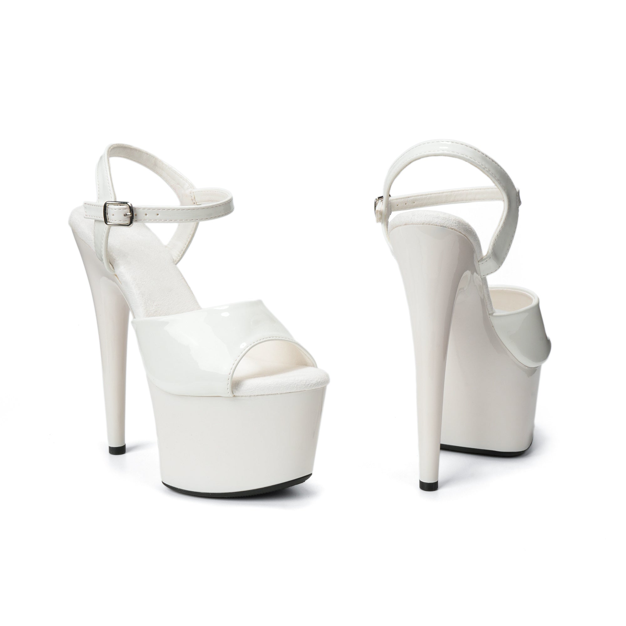 WUXIN H&P 7 Inch Stiletto Platform Sandals | Patent Leather | 5 Colors | US Size 5-14
